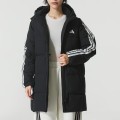 阿迪达斯 （adidas）羽绒服女装新款运动服户外出行防风舒适保暖羽绒夹克外套JG3856 ZP L KC2486/黑色