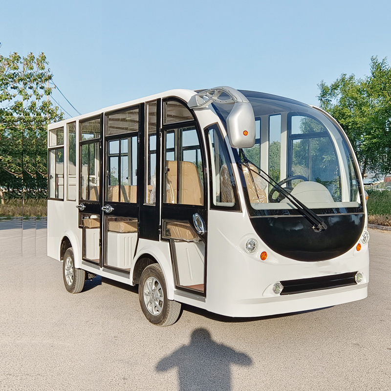 德武jun恒8-11座电动观光车四轮巡逻车治安纠察车看房车景区旅游摆渡车高清大图