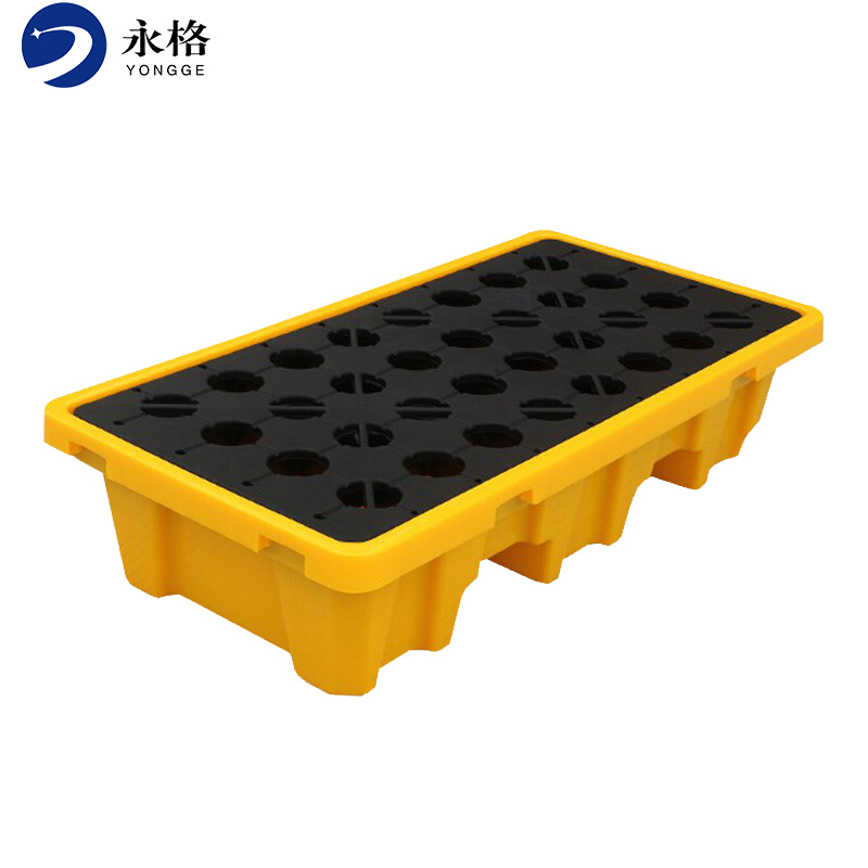 永格化学品防渗漏托盘油桶防漏化学品接油盘两桶装130*66*30cm