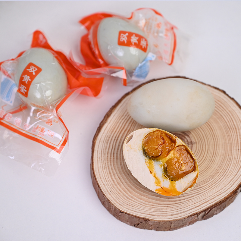 红双阳双黄咸鸭蛋红心流油咸蛋8枚真空包装高邮特产800g礼盒装