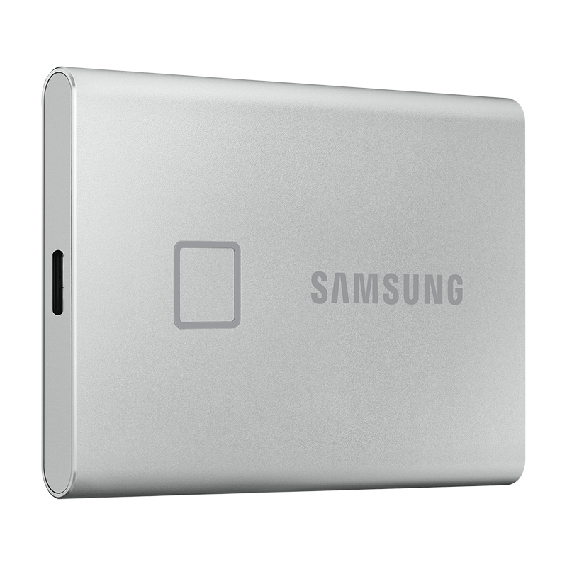 三星(SAMSUNG)T7 Touch 1TB移动硬盘usb3.2金属指纹加密手机电脑移动固态硬pssd 时尚银