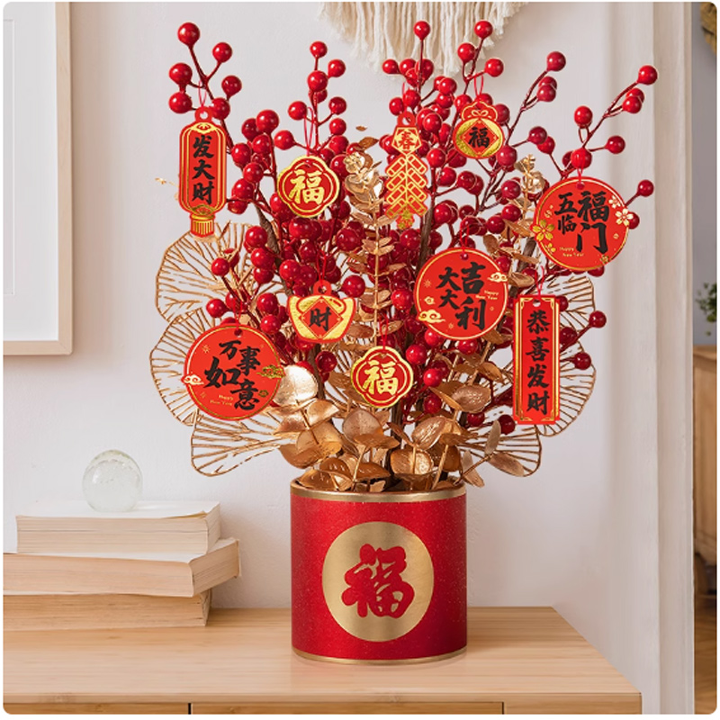 思唯美(sweet made) 新年过年客厅装饰品 I款-萌龙贺岁-新年福桶(中号)高清大图