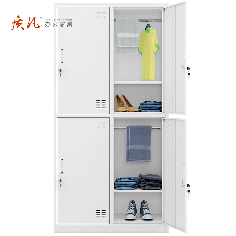 质凡钢制四门更衣柜 900*500*1850mm高清大图