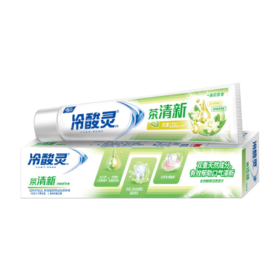 冷酸灵茶清新牙膏170克升级版