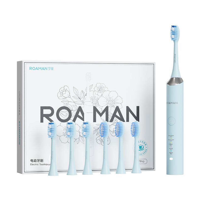 罗曼(ROAMAN) 声波电动牙刷男士女士智能牙刷 成人情侣通用电动牙刷E7Pro高清大图