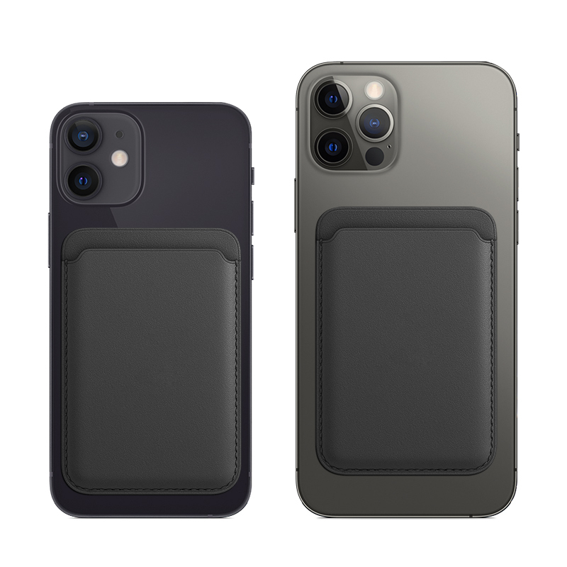 久宇 iPhone12皮革卡包MagSafe真皮卡包iPhone12Pro Max手机套磁吸配件苹果12头层牛皮磁吸卡套