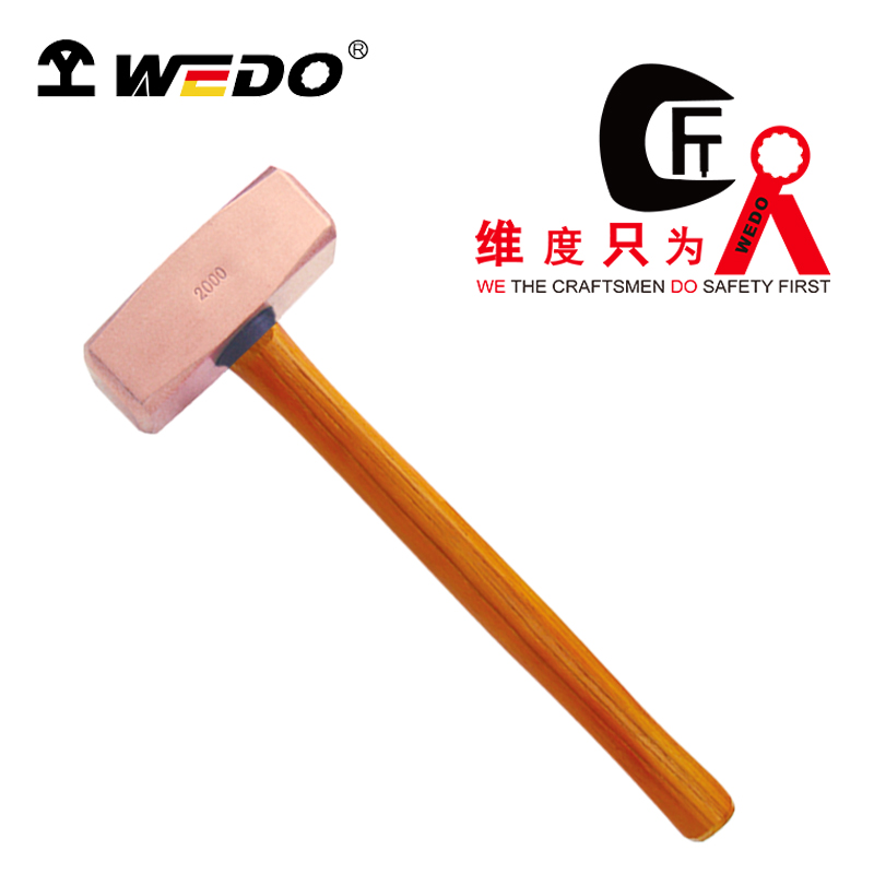 WEDO维度 CO2204B-1018 紫铜木柄德式八角锤 5000g 单位:把高清大图