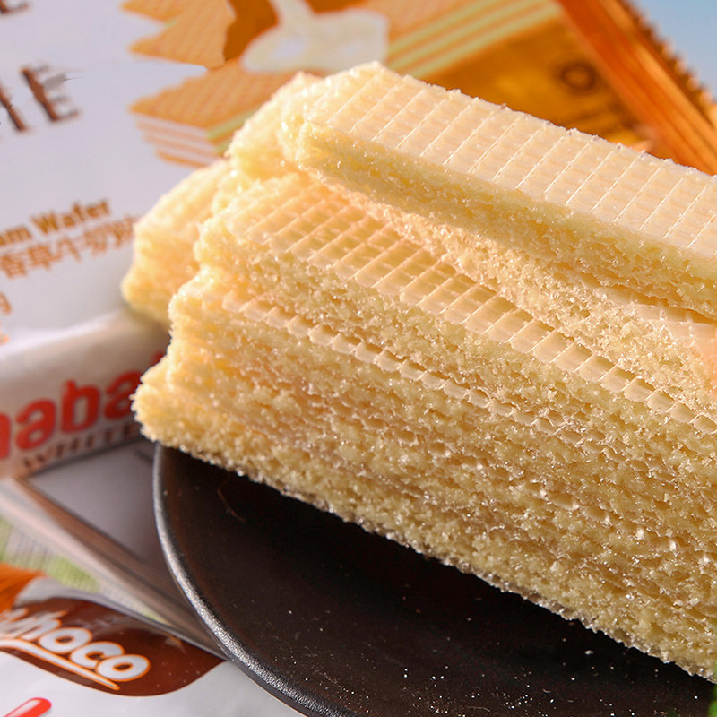 印尼进口丽巧克richoco丽芝士nabati香草牛奶味威化饼干200g