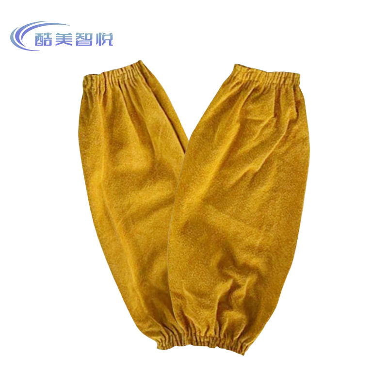 酷美智悦 牛二层皮电焊松紧套袖 42cm KM-FH237 双高清大图