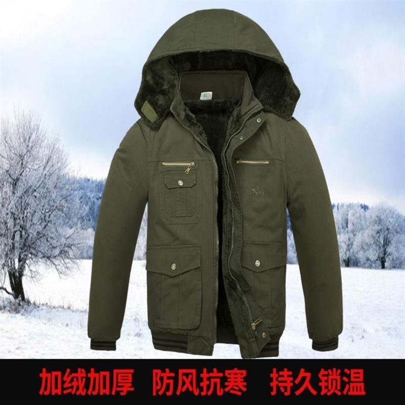 冬季加绒加厚棉衣男加厚防寒保暖工作棉服宽松棉袄电焊汽修劳保服