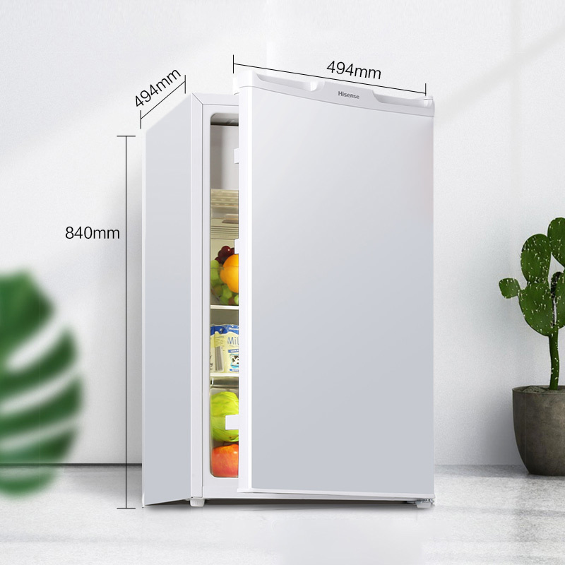 海信(Hisense)100升 单门小冰箱 家用保鲜 一级节能 实用微冻室 经济实用款(珍珠白)BC-100S/A