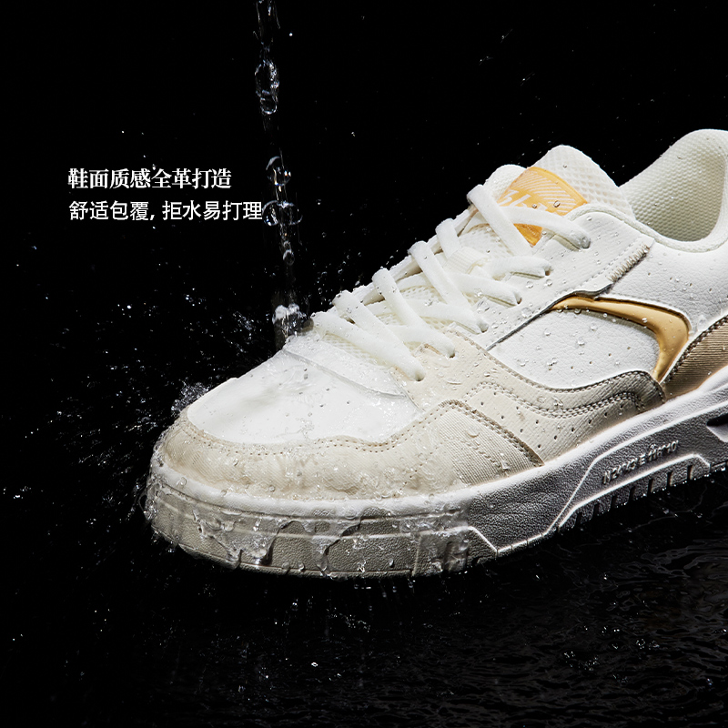 361°小白鞋女鞋新款鞋子百搭休闲鞋厚底运动鞋高清大图