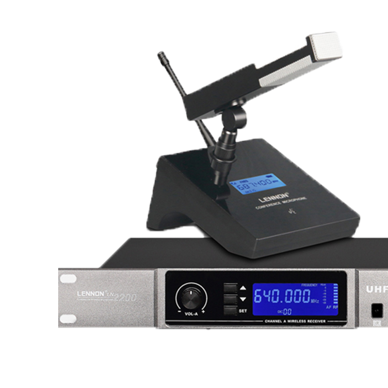 XIRCOM(捷讯)XC-2400C 一拖四无线台式鹅颈话筒,会议室扩音或视频会议中应用,频率可调高清大图