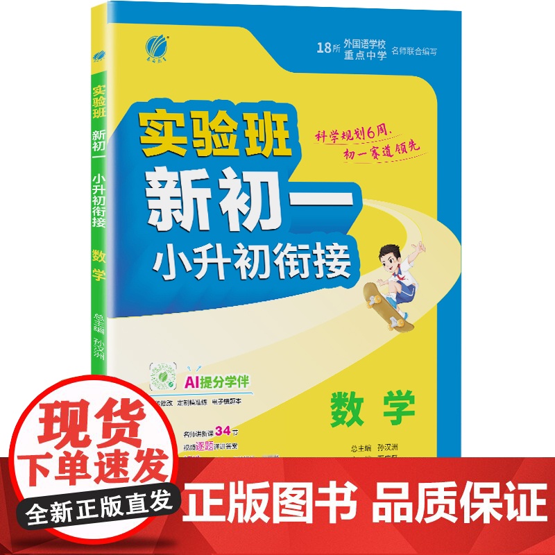 实验班小升初衔接教材 数学 备考2025年新版小学毕业升初中考试测试卷总复习知识大集结六年级上册辅导书高清大图