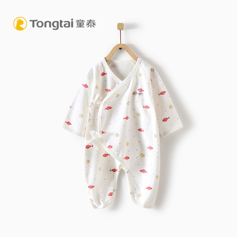 童泰婴儿衣服新生儿连体衣宝宝蝴蝶哈衣0-3-6个月爬服纯棉春夏装儿童内衣