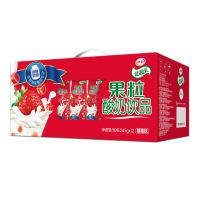 伊利优酸乳酸奶牛奶饮品原味蓝莓AD哈密瓜草莓味250ml*24盒