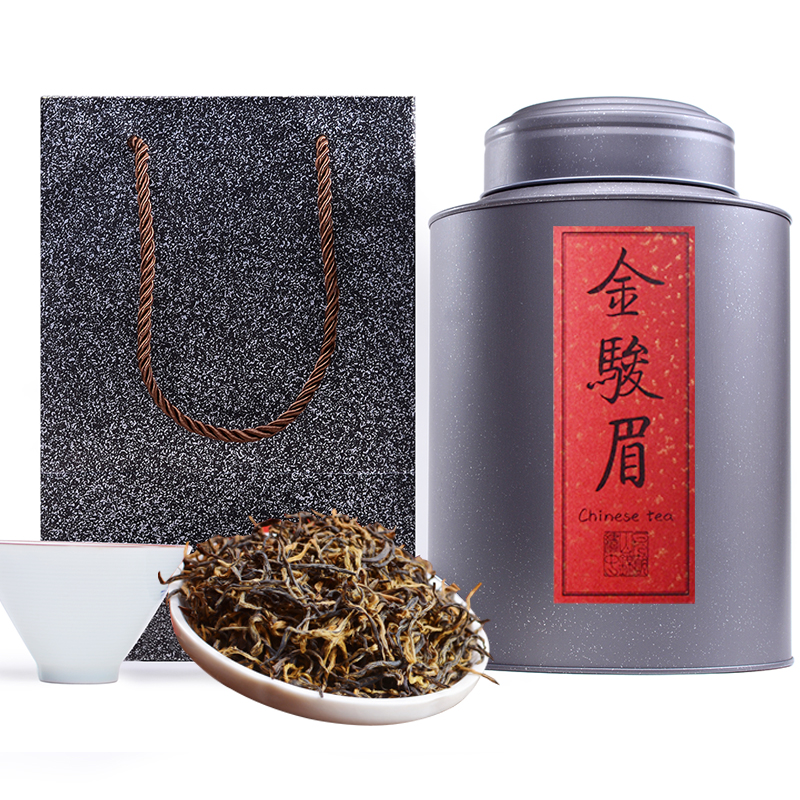 福岗茶叶 金骏眉红茶散装罐装茶叶500g 蜜香型桐木关武夷山金俊眉高清大图
