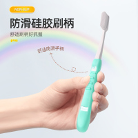 纳美儿童牙刷2-4-6-8-10-12岁宝贝牙刷软胶抗菌纳米软毛宝宝儿刷不伤牙3支装两种颜色随机发