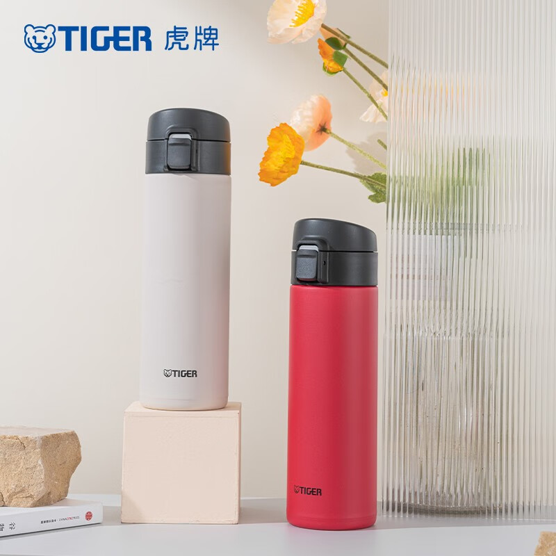 虎牌(TIGER)抗菌防护弹盖不锈钢男女士保温杯MKA-K48C 480ML高清大图