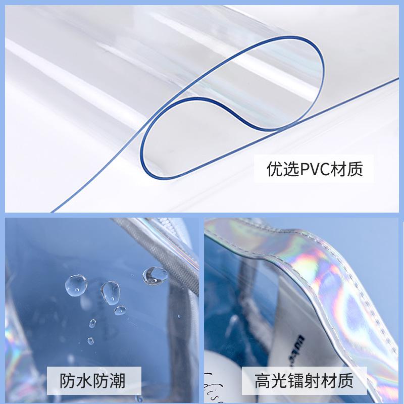 大容量女士出差旅游旅行防水洗漱包梳洗包洗漱用品收纳袋化妆包收纳袋 三维工匠 炫彩镭射-半月款储物箱高清大图