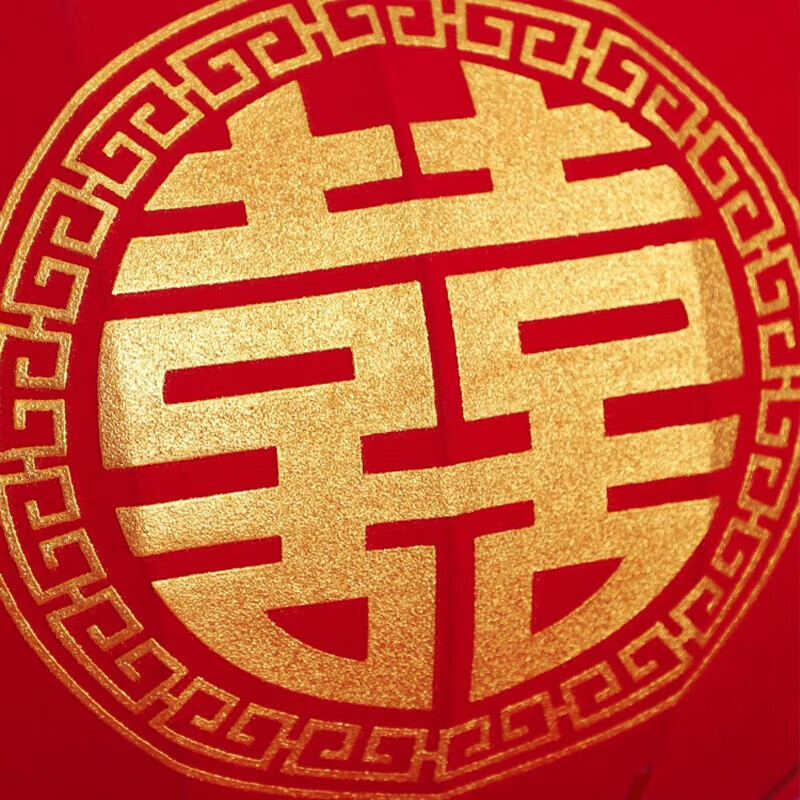 凯丝珀结婚灯笼春节新年灯笼大红喜字灯笼户红灯笼乔迁装饰过年大门挂饰 结婚灯笼中号1对[直径52cm]