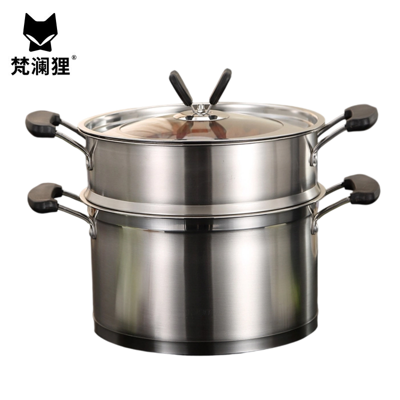 梵澜狸不锈钢蒸锅D76 个高清大图