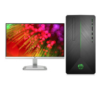 惠普（hp）光影精灵II代690-078ccn 游戏台式机电脑单主机Intel i7-8700 16GB 1TB+256GB GTX1060 6G 黑色 搭配27EA显示器 送键鼠