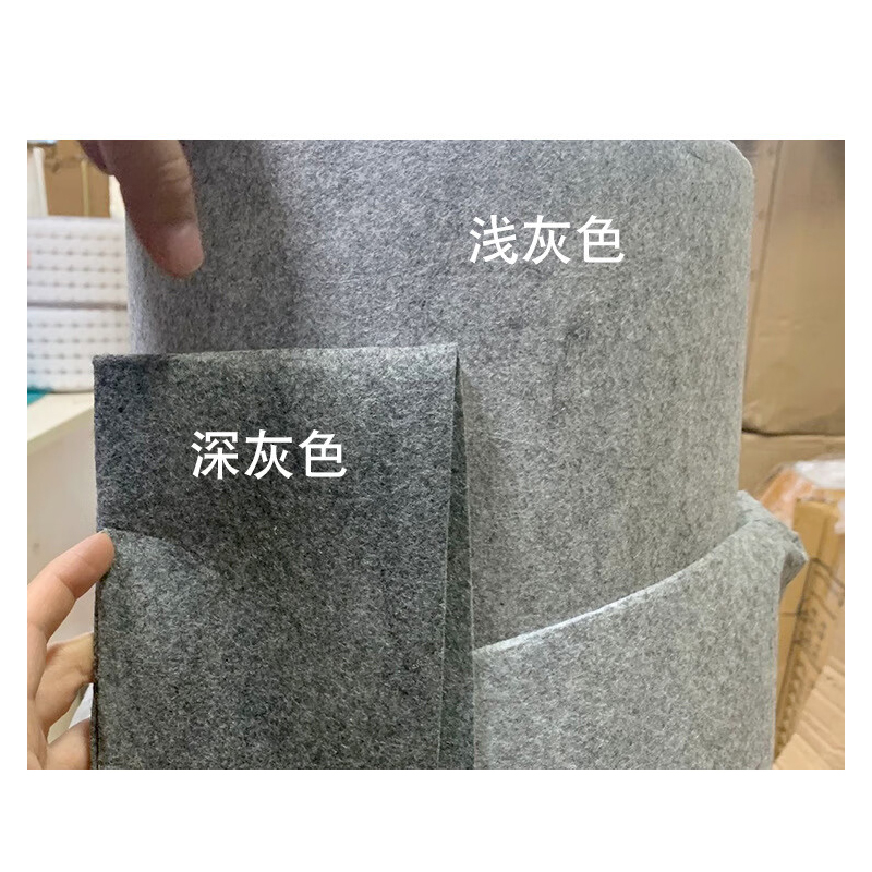 谋福 背胶自粘毛毡绒布 音箱汽车隔音无纺布墙贴[5mm花灰色一米长(带背胶)]高清大图
