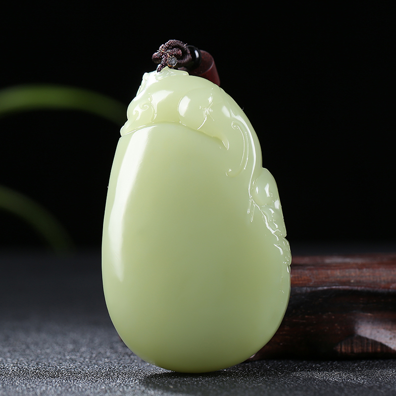 纳福新疆和田玉貔貅手把件黄玉瑞兽把玩件天然玉石黄口料