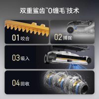 石头A30 Pro洗地机[0缠毛 超薄平躺 推拉助力]吸拖洗一体手持吸尘器