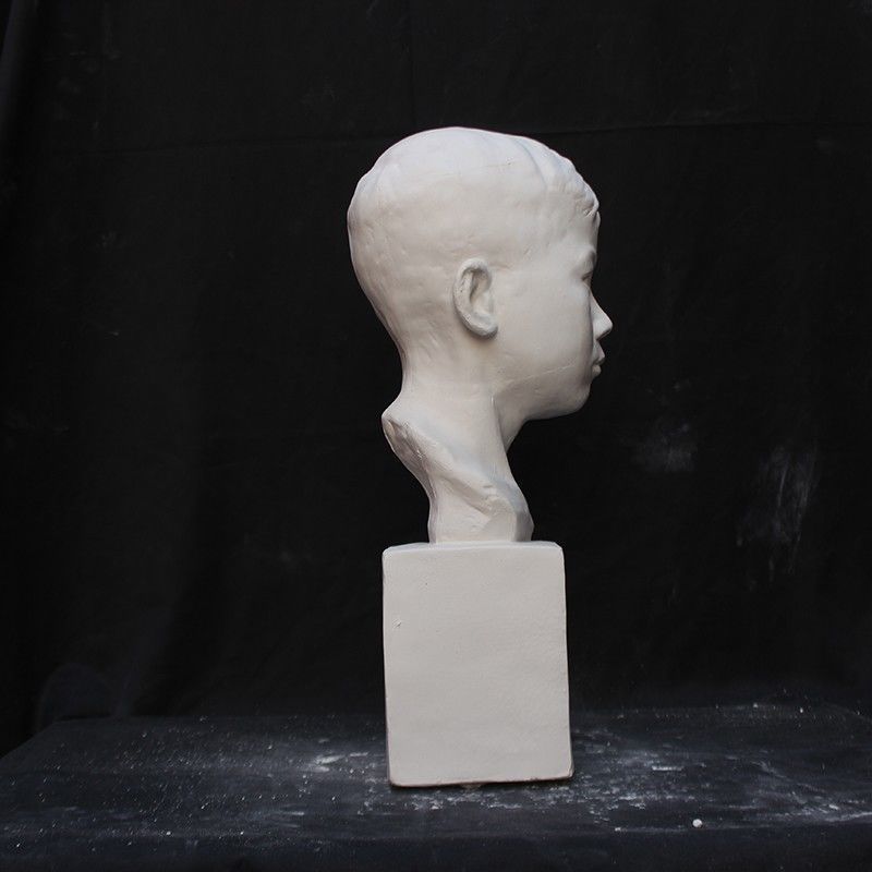 少年石膏像儿童石膏头像教具素描雕塑摆件男童ins风装饰用品 少年石膏