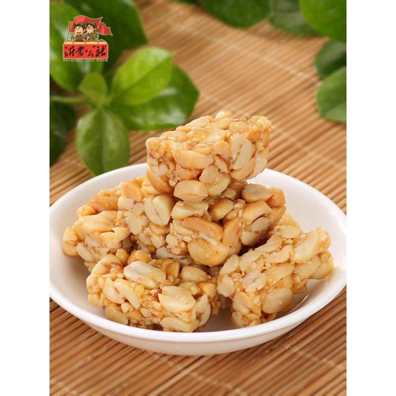 沂蒙公社花生酥孕妇吃的食品休闲零食小吃添加散装营养135gx3 无
