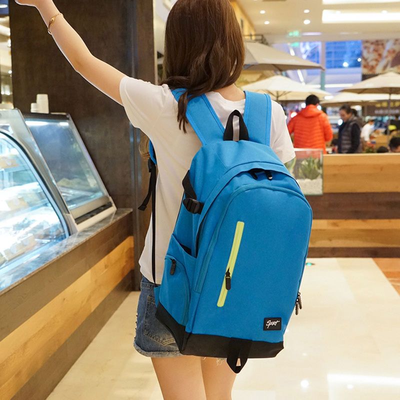 大容量双肩包女韩版初高中学生书包帆布旅行背包男背包电脑包防水大号