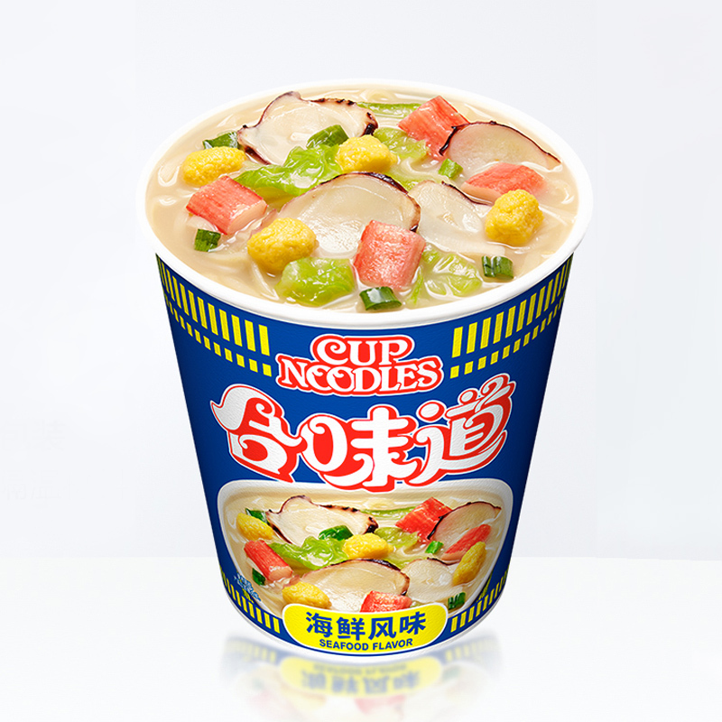 日清合味道方便面海鲜风味76g杯6杯装杯面速食方便面网红泡面桶面
