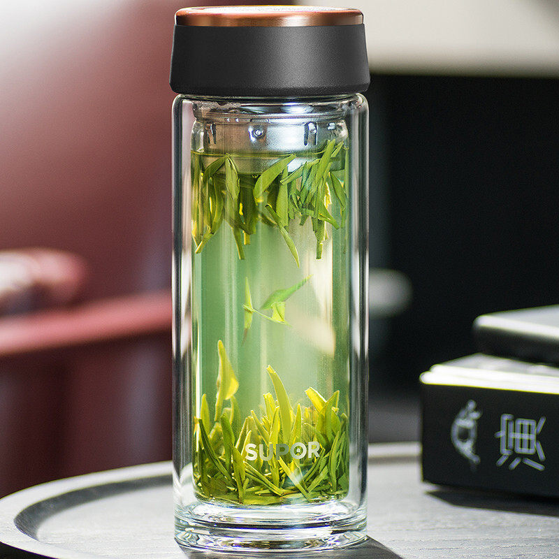 苏泊尔(SUPOR)双层隔热玻璃杯 过滤网