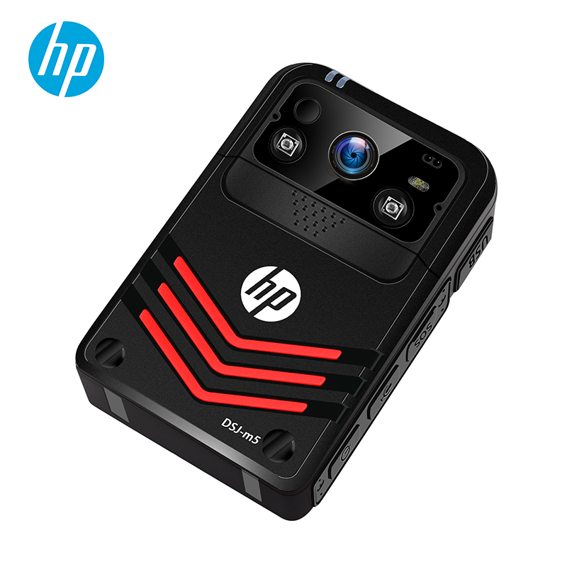 惠普 (HP)DSJ-M5 记录仪高清便携式网络WiFi无线传输GPS实时定位现场远程监控记录仪 官方标配128G