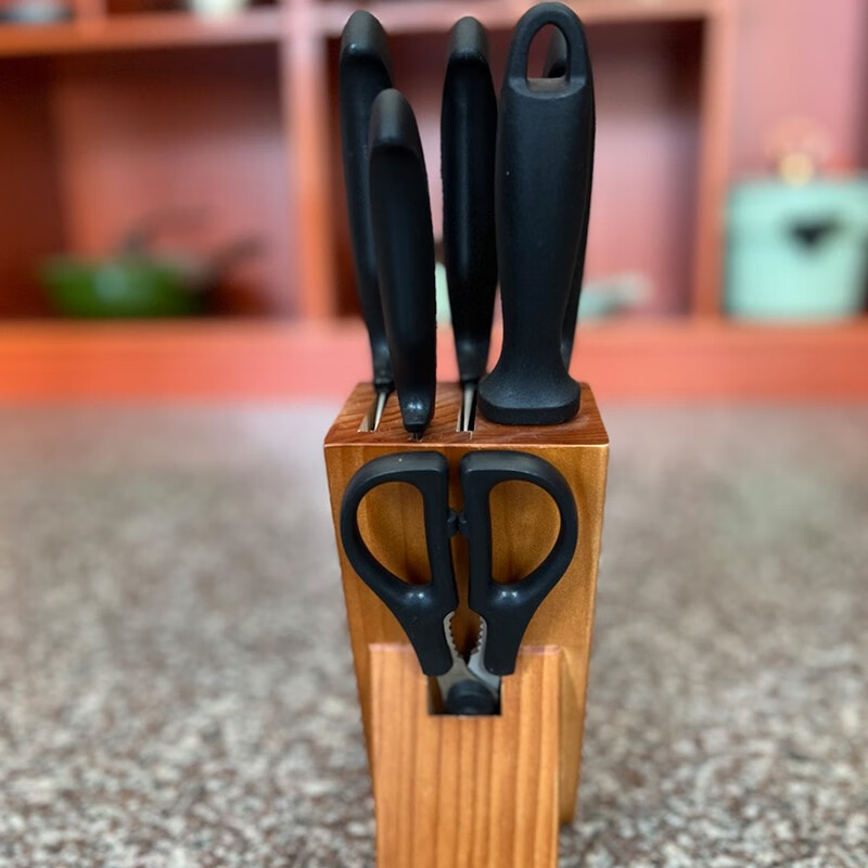 张小泉 菜刀厨房刀具套装 套菜刀家用切菜刀套装剪刀厨具套装刀具组合 W91220100简秀刀具七件套 7件套高清大图