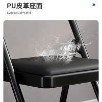 国翌 GY-ZDY-454676折叠椅培训椅洽谈椅钢制椅便携椅办公椅 450*460*760mm