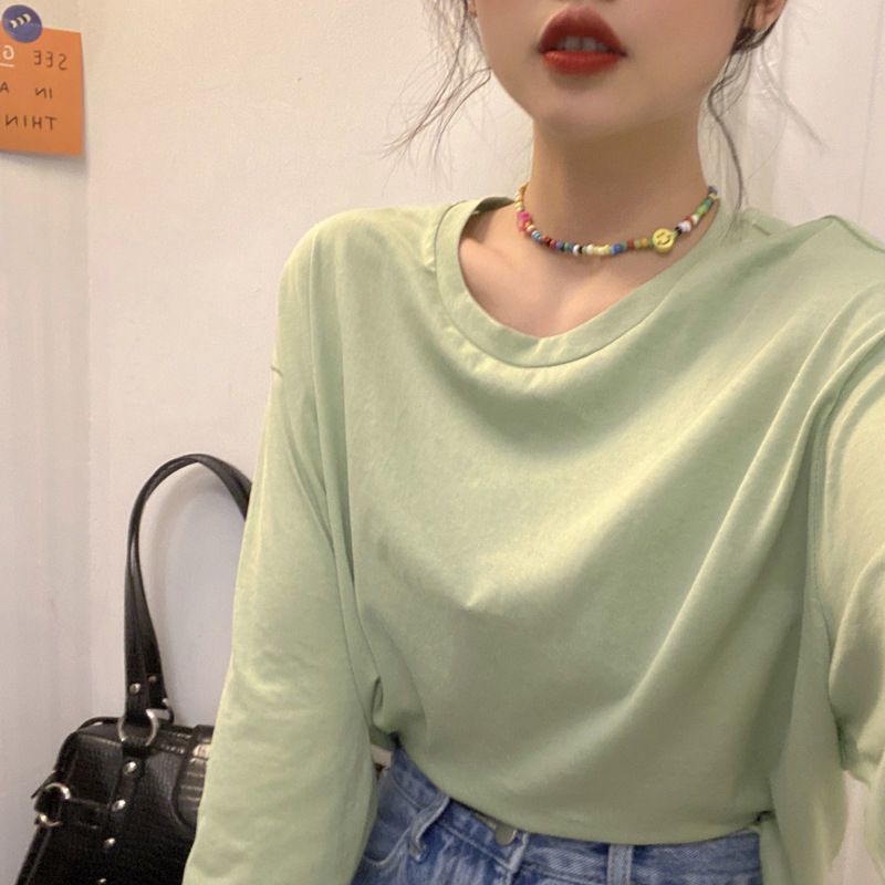 Lisa同款彩珠串珠花朵笑脸项链女金智秀Jennie百搭锁骨项圈颈链 笑脸串珠项链一条 普通包装