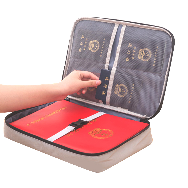 收纳包家用家庭多层大容量多功能证书卡包整理袋高清大图