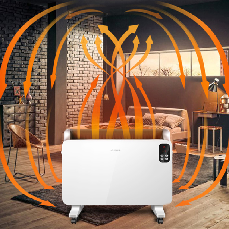 艾美特airmatehc22166r家用取暖器欧式快热炉智能遥控电暖器白色