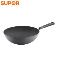 苏泊尔(SUPOR)炒锅有钛真不锈炒菜锅家用铁锅无涂层燃气适用明火专用 无盖 30cm EC30AH02