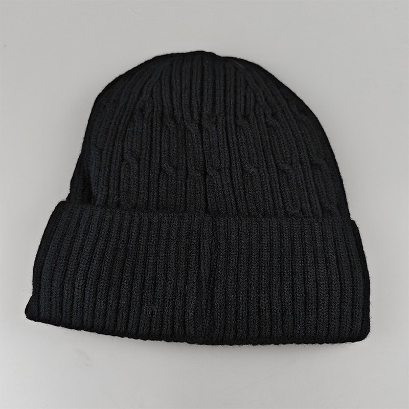 鸽护 毛线帽 GH170QDK-黑色 顶高清大图