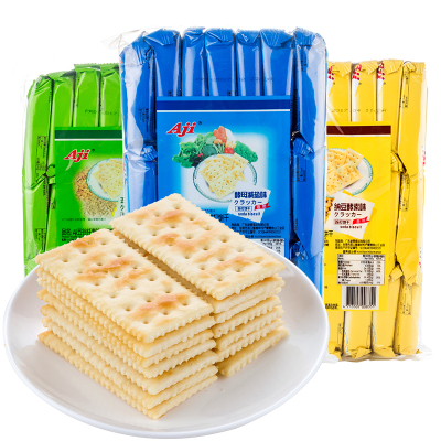 AJI 苏打饼干 472g 酵母减盐味-单包*3