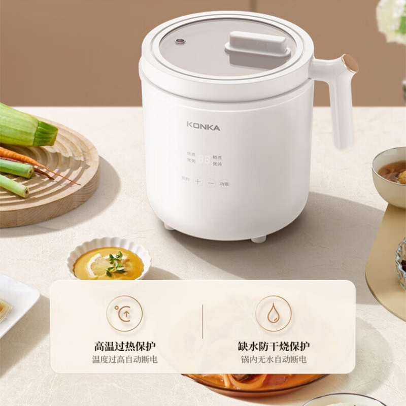 康佳电饭煲1.6L设计分体保温预约KDFB-1630E-W高清大图
