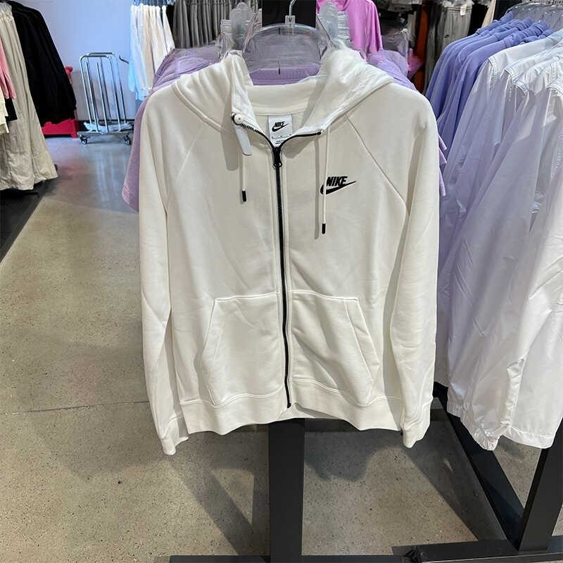 NIKE耐克连帽外套运动休闲针织女装夹克BV3343-100 D