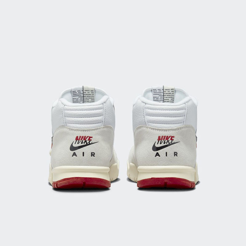 Nike Air Trainer 1 耐磨透气 中帮 训练鞋 男款 白红黑 DZ2547-100