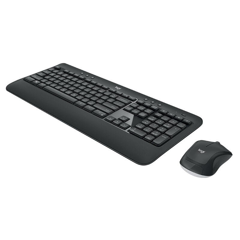 [精选]罗技(Logitech) MK540 无线键鼠套装 黑色 防泼溅 优联 舒适掌托 MK520升级版 黑色