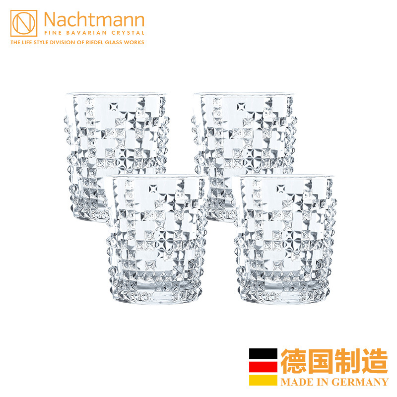 德国奈赫曼NACHTMANN 朋克-威士忌/水杯通用杯水晶玻璃杯 4只装
