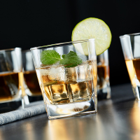 青苹果玻璃杯洋酒杯烈酒杯水杯套装威士忌酒杯